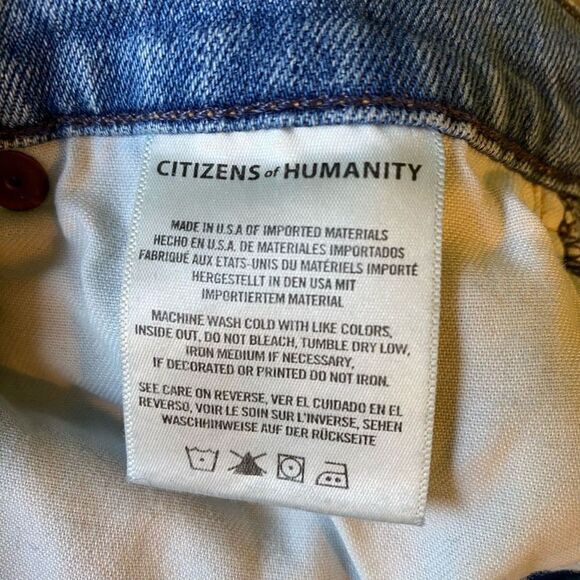 Citizens of Humanity COH Elsa Slim Fit Crop Jean Denim Light Medium Wash Size 26 - Picture 9 of 10